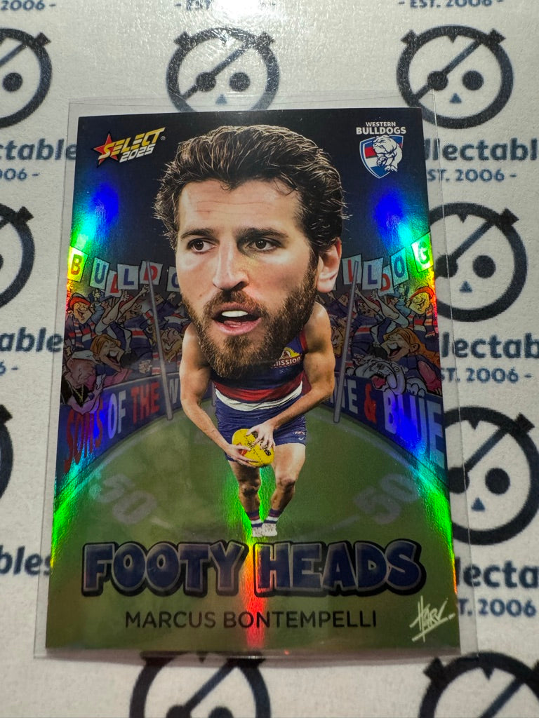 2025 AFL Footy Stars Footy Heads Marcus Bontempelli FH103 Bulldogs