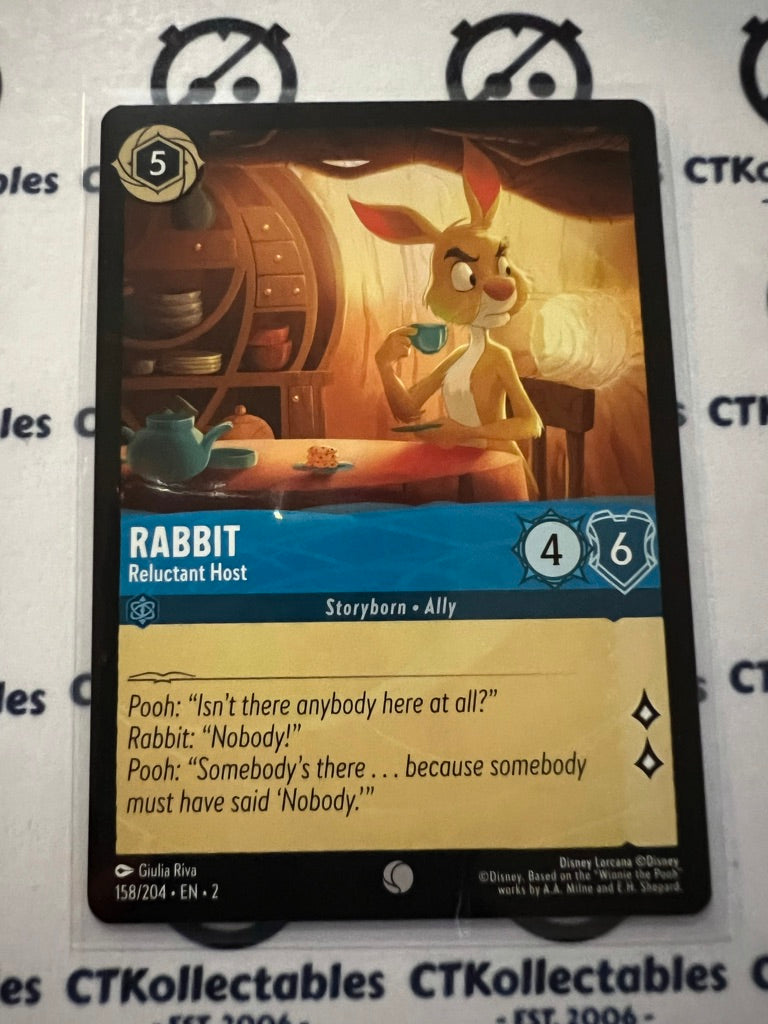 2024 Disney Lorcana Floodborn Non-Foil #158 Rabbit, Reluctant Host – Common