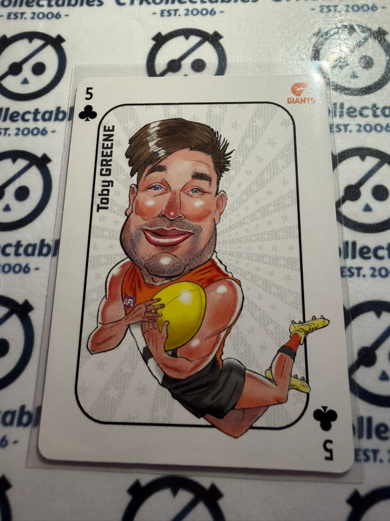 2026 Teamcoach AFL Wildcard Playing Cards Toby Greene Giants