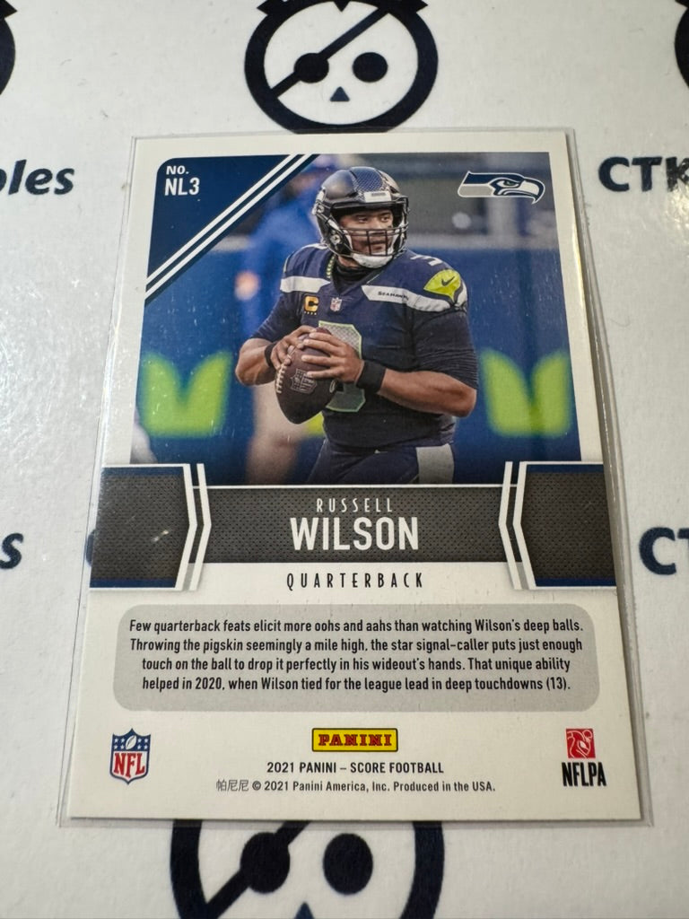 2021 NFL Score Next Level Stats #3 Russell Wilson Seahawks