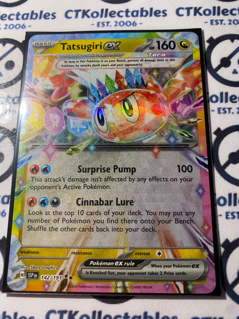 Tatsugiri EX Double Rare #142/191 Surging Sparks Pokémon TCG 2024