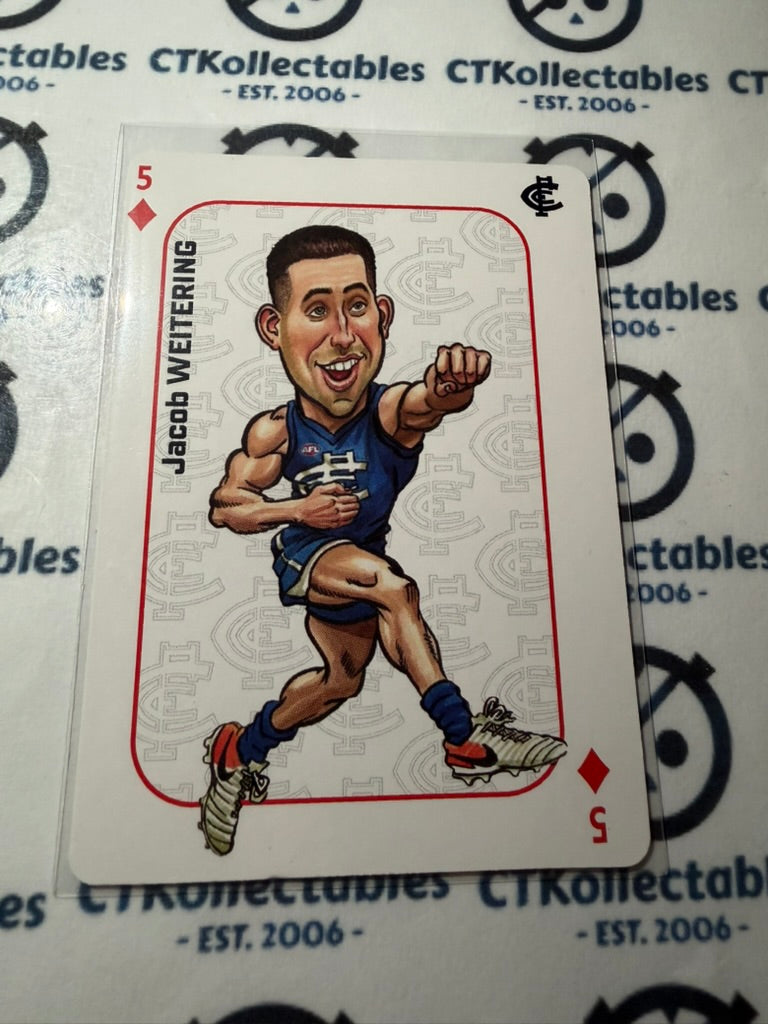 2026 Teamcoach AFL Wildcard Playing Cards Jacob Weitering Blues