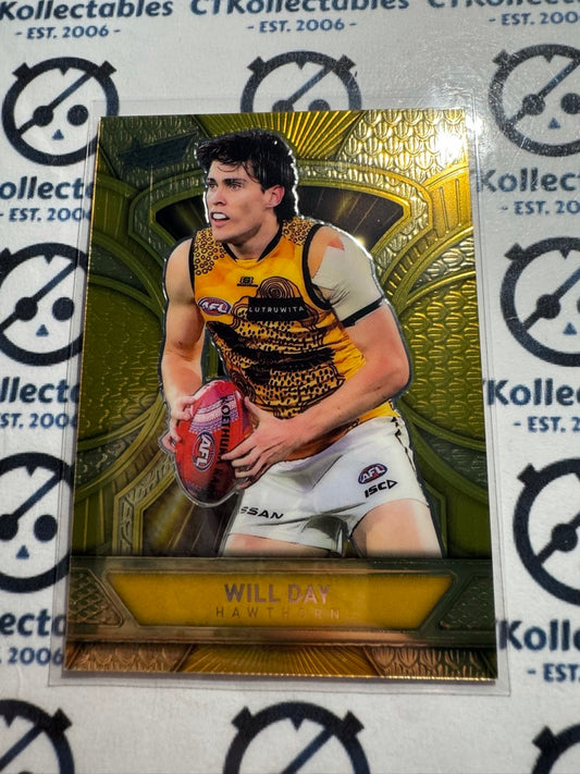 2025 AFL Footy Stars Luminous Will Day Dragon Scales GOLD #068/799 Hawks