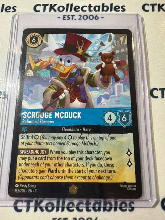 Disney Lorcana Winterspell 152/204 Scrooge McDuck – Reformed Ebenezer Legendary