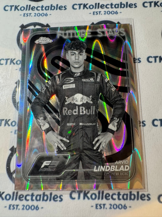 2024 Topps Chrome F3 Arvid Lindbad Black white Raywave future Stars #45