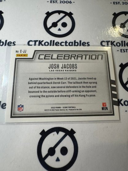 2022 NFL Panini Score Celebration #C-JJ Josh Jacobs Raiders