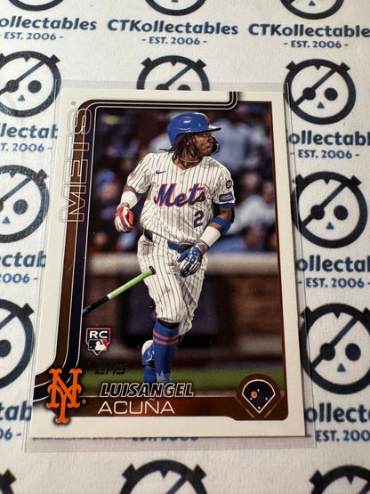 2025 Topps Series 2 Baseball Rookie Card #524 Luisangel Acuña New York Mets RC