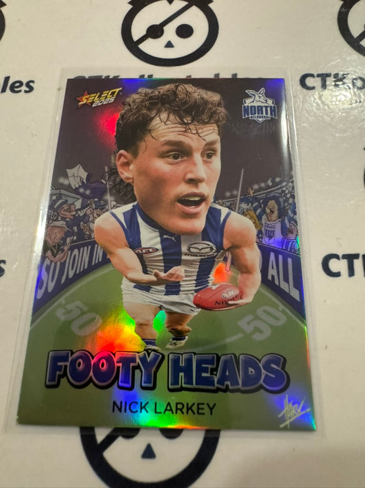 2025 AFL Footy Stars Footy Heads Nick Larkey FH68 Kangaroos