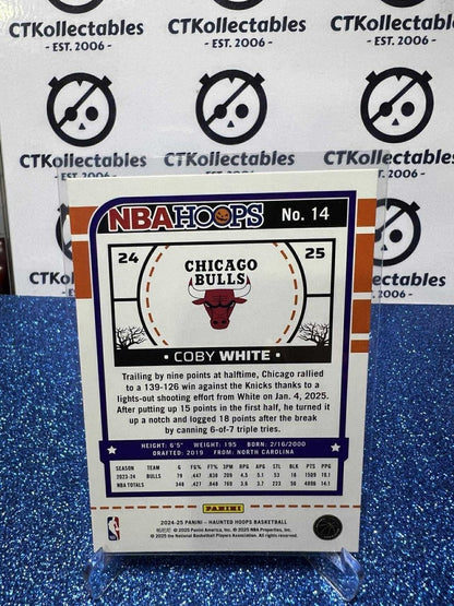 2024-25 Panini NBA HAUNTED HOOPS Slime Parallels #14 Coby White Chicago Bulls