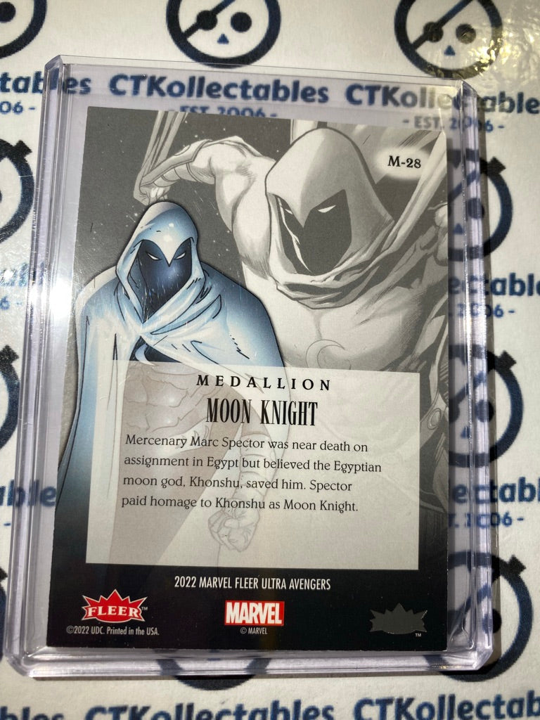 2022 Fleer Ultra Avengers Medallion "Moon Knight" M-28 Avengers