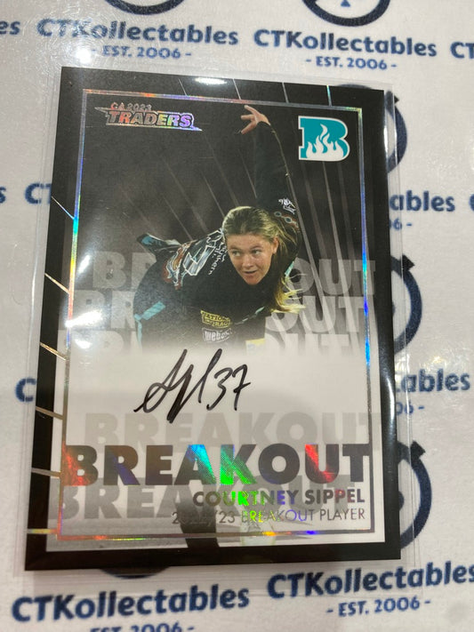 2023/24 TLA Cricket Traders Breakout Courtney Sippel Black Signatures #125/166