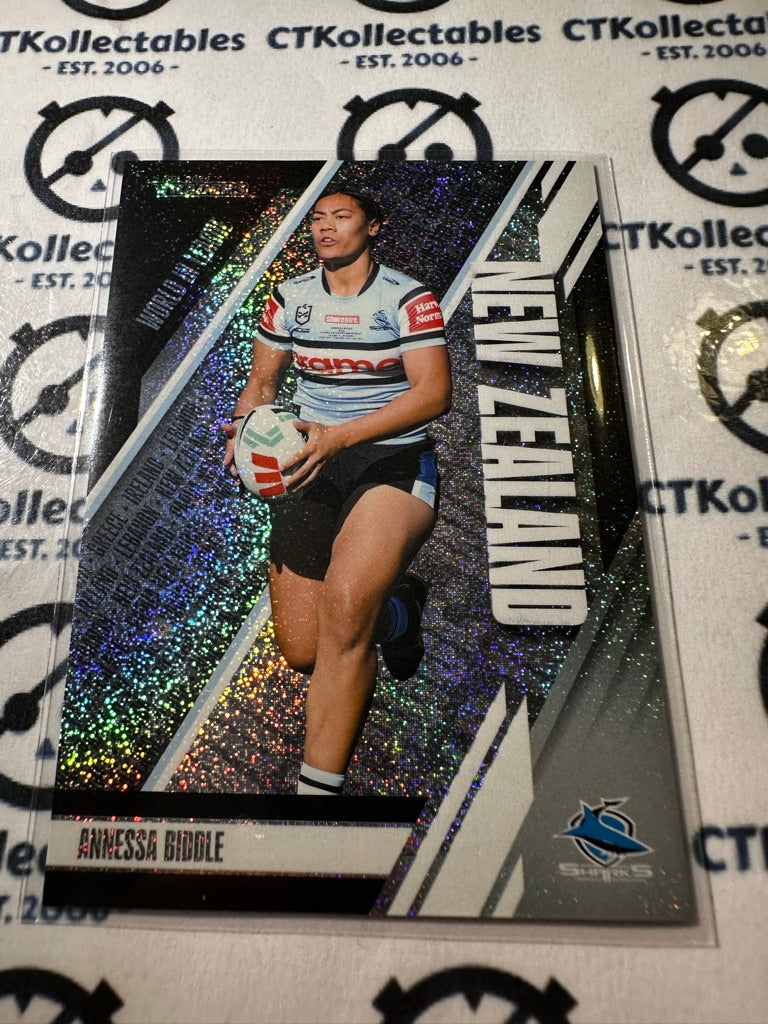 2024 TLA NRL Traders World In League - Silver Annessa Biddle #137/150 Sharks