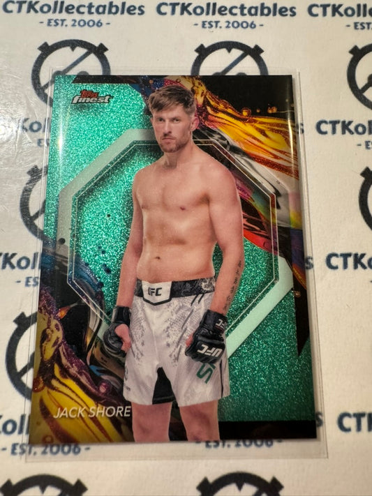 2024 UFC Topps Finest Jack Shore Aqua Glitter Refractor #131 Featherweight