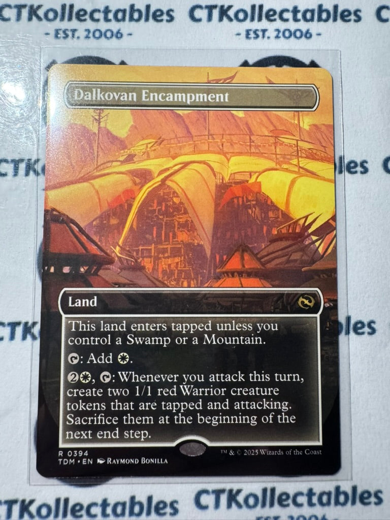 MTG Tarkir Dragonstorm 0394 Dalkovan Encampment BORDERLESS ALT ART R