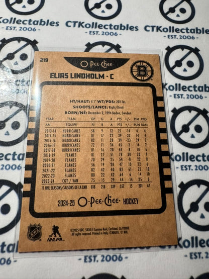 2024-25 O-Pee-Chee Hockey RETRO #219 Elias Lindholm  Vancouver Canucks