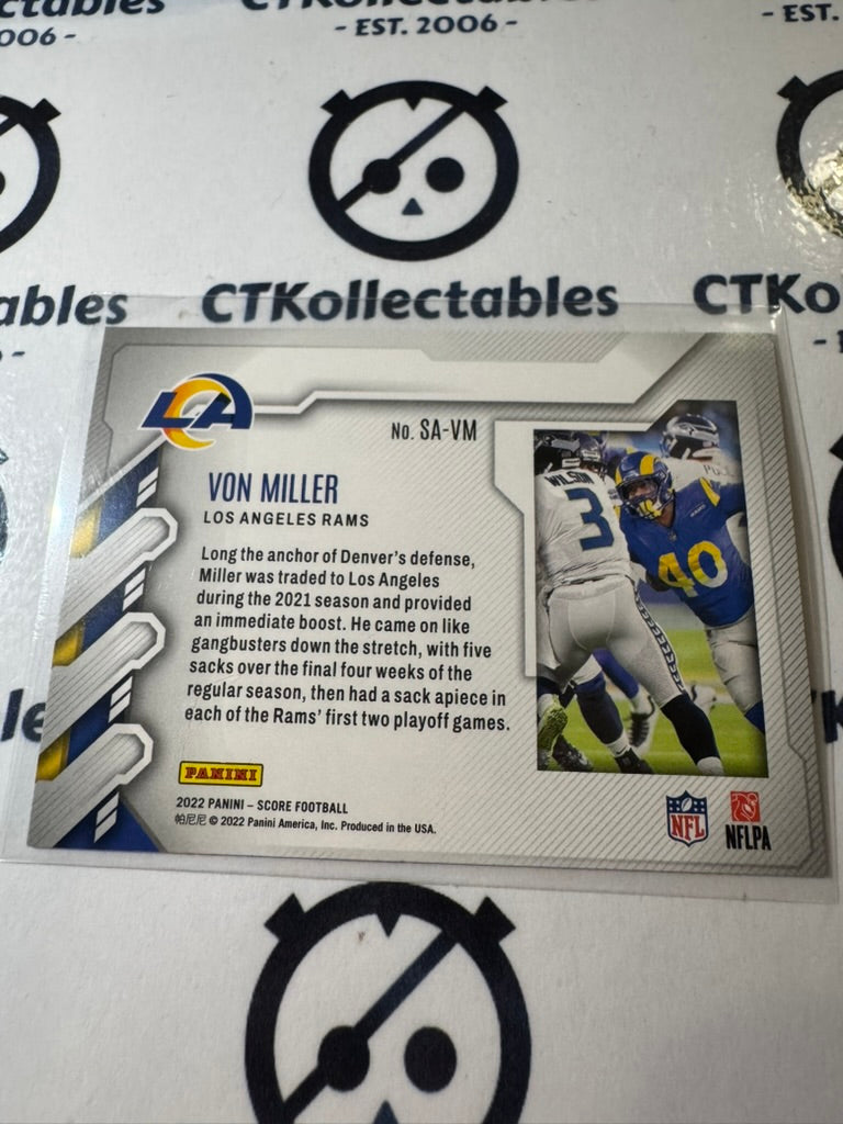 2022 NFL Panini Score Sack Attack #SA-VM Von Miller Rams