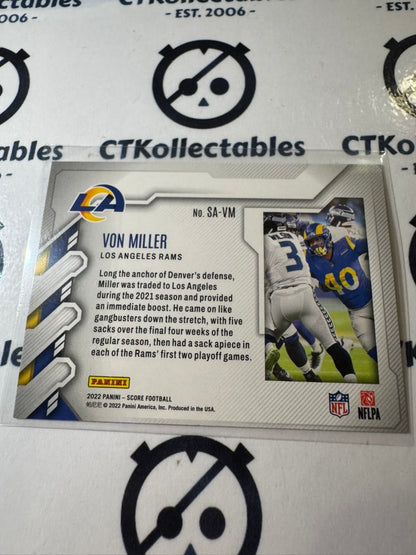 2022 NFL Panini Score Sack Attack #SA-VM Von Miller Rams