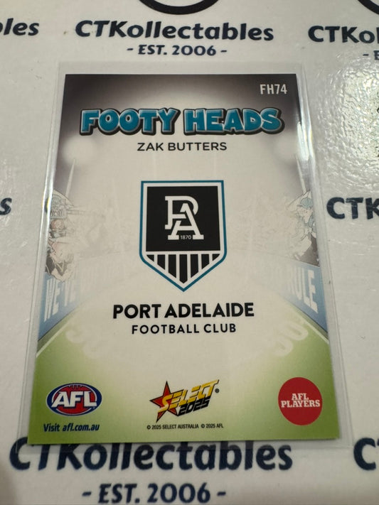 2025 AFL Footy Stars Footy Heads Zak Butters FH74 Port