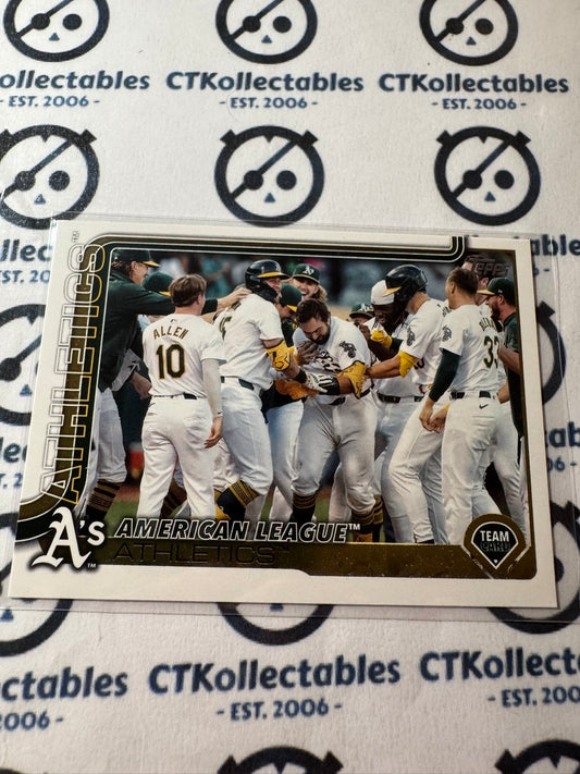 2025 Topps Series 2 Baseball  Athletics Team Card #594