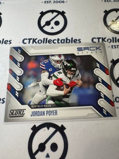 2022 NFL Panini Score Sack Attack #SA-JP Jordan Poyer Bills