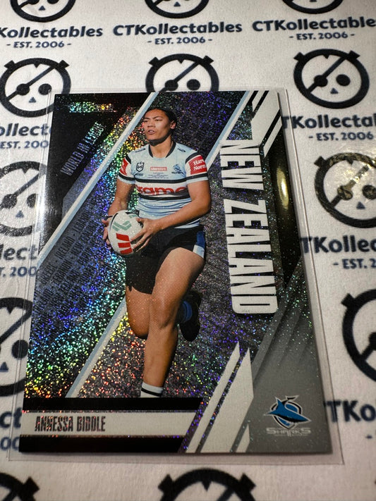 2024 TLA NRL Traders World In League - Silver Annessa Biddle #144/150 Sharks