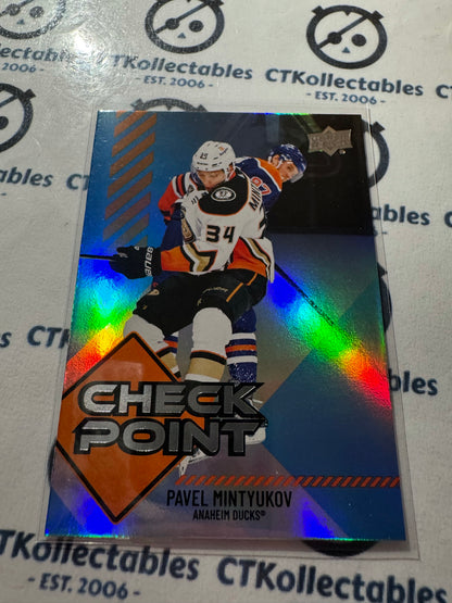 2024-25 Upper Deck Hockey Pavel Mintyukov Check Point #CP-9 Ducks