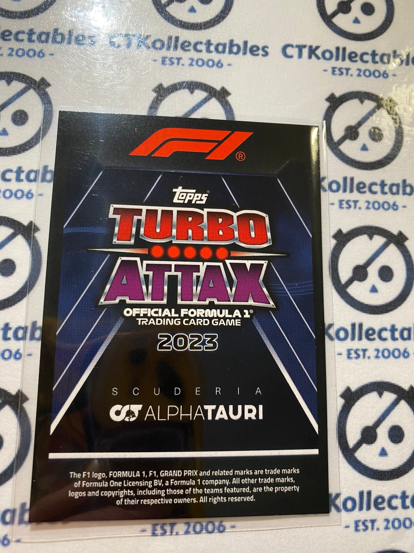 2023 Topps Turbo Attax F1 -Foil Nyck De Vries Next Gen #296 Alpha