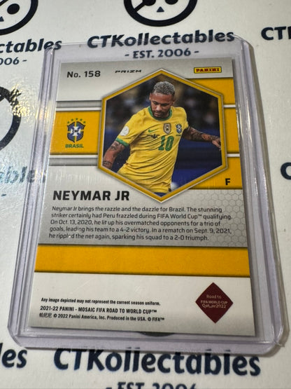 2021-22 Soccer Mosaic FIFA Newmar Jr Orange Fluorescent Prizm #158 Brasil