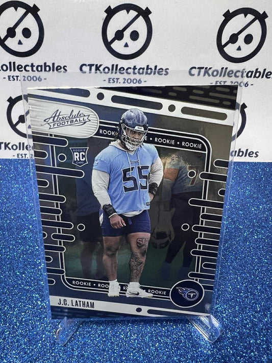 2024 NFL Panini Absolute Rookie RC #107 J.C. Latham Tennessee Titans