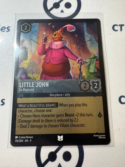 Disney Lorcana Fabled COLD FOIL  176/204 Little John - Sir Reginald UC
