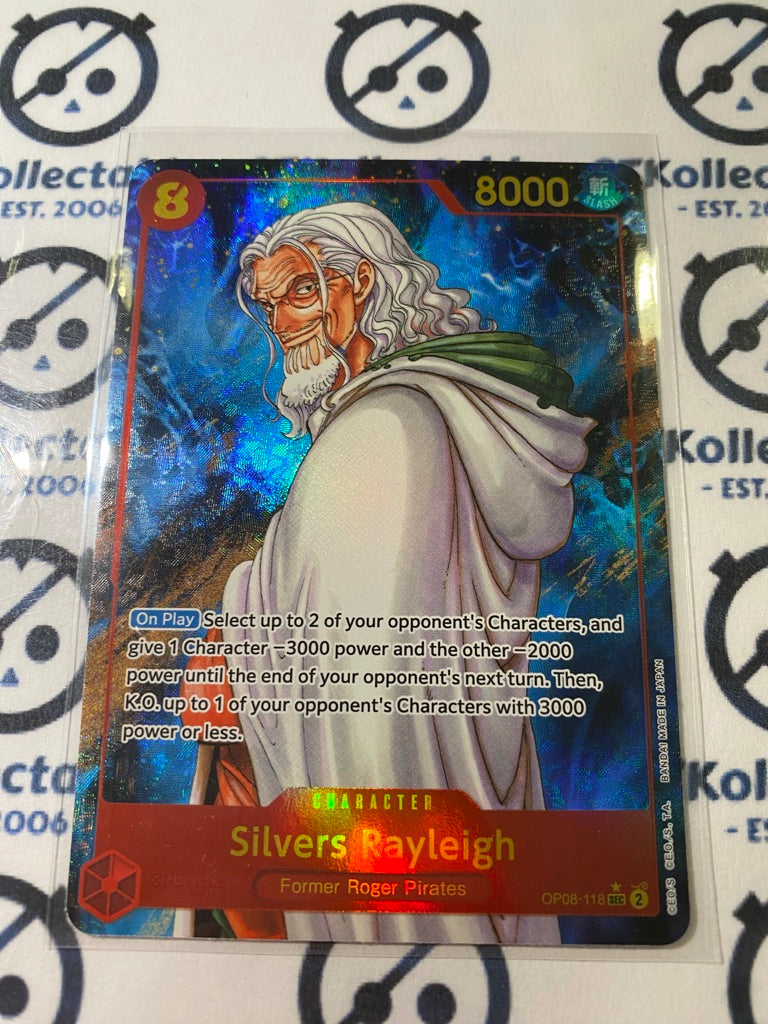 2024 One Piece Silvers Rayleigh # OP08-118 SEC TWO LEGENDS Alternative Art