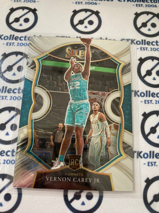 2020-21 Panini NBA Select Vernon Carey Jr. Rookie Card Concourse #92 RC Hornets