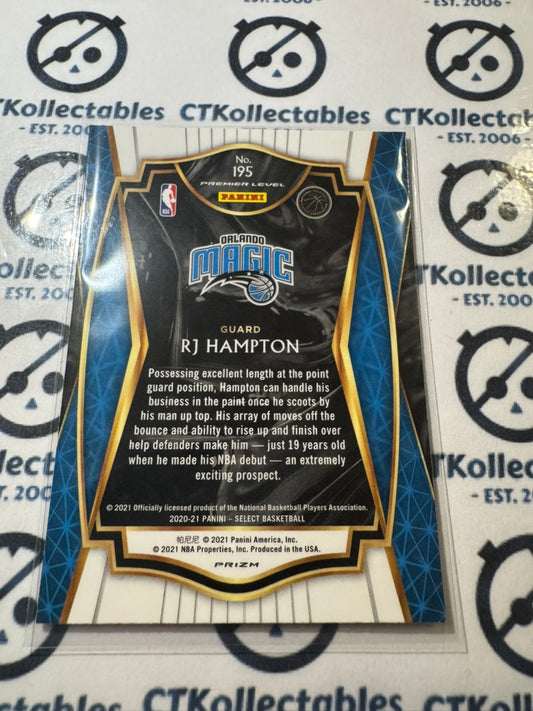 2020-21 NBA Select Rj Hampton RC Green White Purple Prizm Concourse #195 Magic