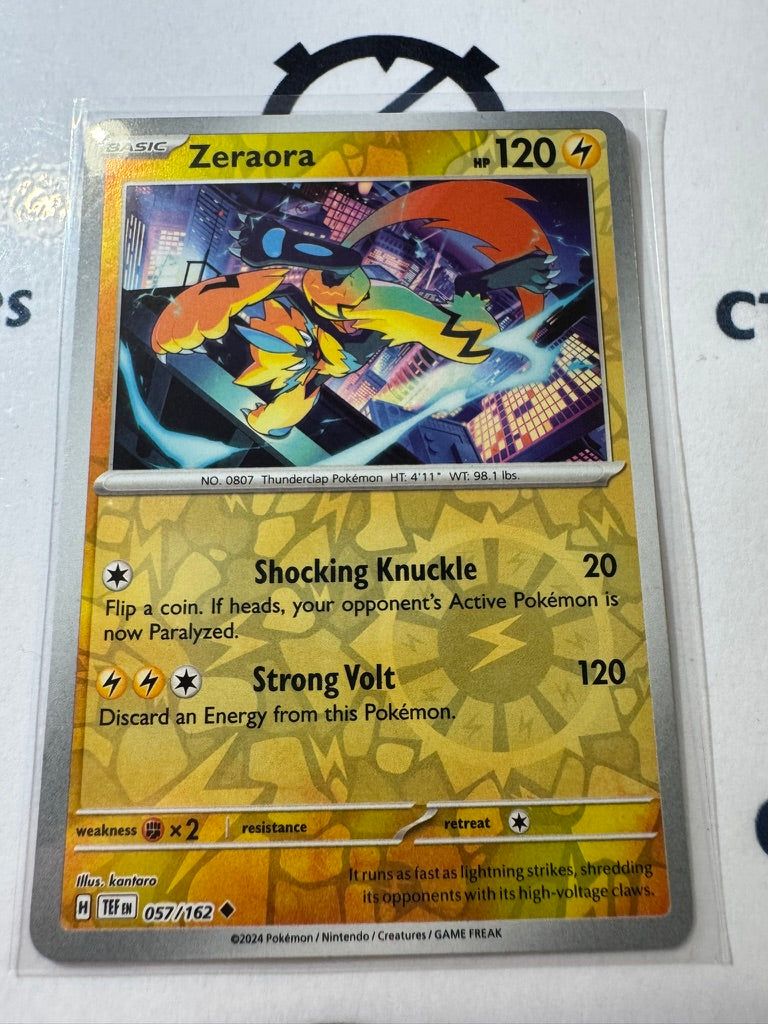 Zeraora Reverse Holo #057/162 Scarlet & Violet Temporal Forces
