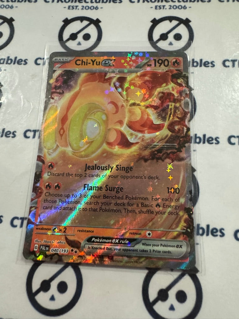 Chi-Yu EX #040/193 2023 Scarlet & Violet Paldea Evolved Pokemon Card