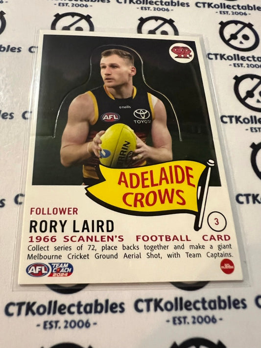 2024 AFL Teamcoach Scanlens Die-Cut Rory Laird #3 Crows