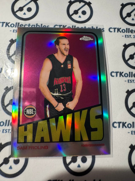 2022-23 Topps NBL Chrome Sam Froling "1972 Topps " #72-7 Hawks