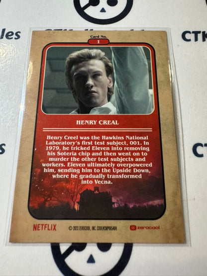 2023 Topps Stranger Things Season 4 #1 Yellow Henry Creal