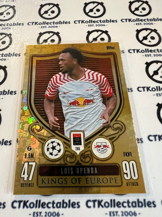 2023-24 TOPPS MATCH ATTAX Louis Openda Kings Of Europe #295 SOCCER CARD