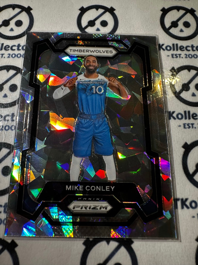 2023-24 NBA Panini PRIZM Mike Conley Cracked Ice Prizm #57 Timberwolves