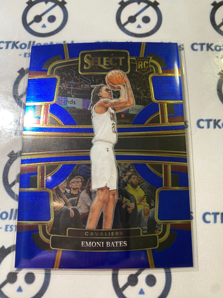 2023-24 Panini NBA Select Emoni Bates Blue Rookie Concourse #67