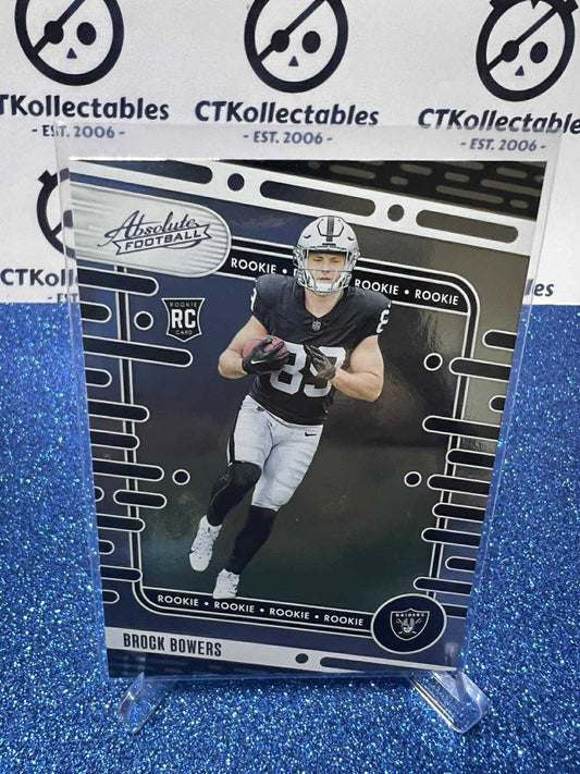 2024 NFL Panini Absolute Rookie RC #113 Brock Bowers Las Vegas Raiders