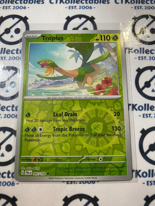 Tropius Reverse Holo #007/193 2023 Paldea Evolved Pokemon Card