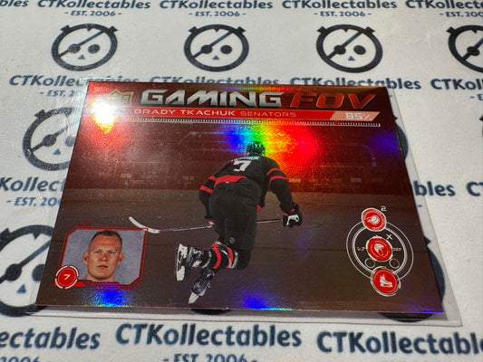 2024-25 Upper deck Hockey Series 1 Matthew Tkachuk Gaming FOV GFOV-25 Senators