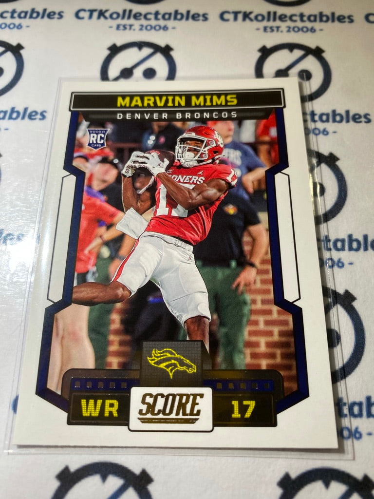 2023 NFL Panini Score #354 Marvin Mims - Denver Broncos