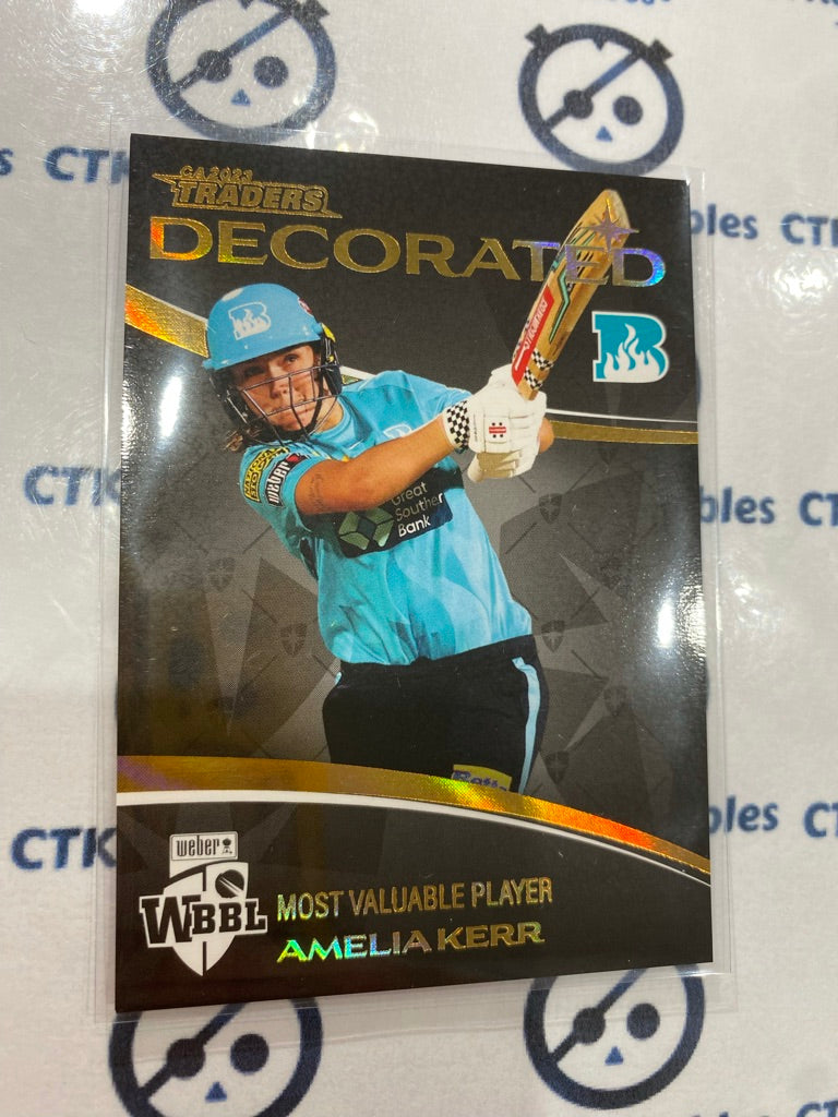 2023/24 TLA Cricket Luxe Traders Amelia Kerr Decorated #D17/30