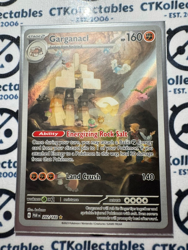 Garganacl Illustration Rare #202/182 2023 Paradox Rift Pokémon TCG