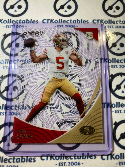 2021 NFL Chronicles Clear Vision Trey Lance rookie card RC #CVR-3