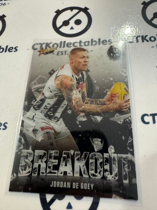 2025 AFL Footy Stars Breakout Jordan De Goey #B17 Magpies