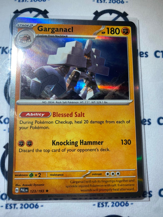 Garganacl Holo Rare #123/193 2023 Paldea Evolved Pokemon Card